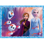 Puzzle 2v1 – Frozen 2 tajomná krajina